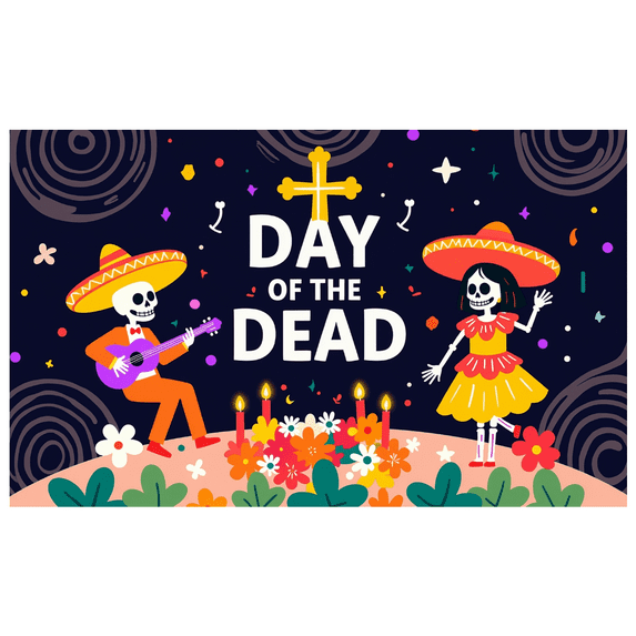 Skeleton Decoration Day of the Dead Skull Design RIP Tombstone Halloween for Party Decoration Indoor Event Celebration