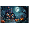 thumbnail image 1 of Skeleton Design Halloween Party Decoration Spooky Night Gothic Theme Graveyard Backdrop for Halloween Party Indoor Decoration Costume Party, 1 of 9