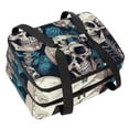 thumbnail image 1 of Skeleton Double Layered Insulated Lunch Bag with Two Compartments, Large Capacity, Hand-Carry Refrigerated Lunch Bags, 7.1x11.4x16.1 Inches, 1 of 6