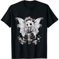 thumbnail image 1 of Skeleton Fairy Anime Goth Kawaii T-Shirt, 1 of 5