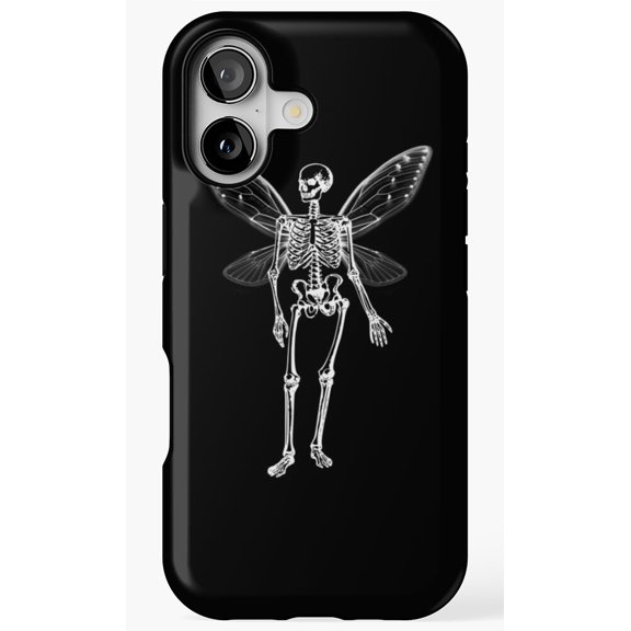 Skeleton Fairy Grunge Gothic Phone Case for iPhone 11 12 13 14 15 16 17 Pro Max