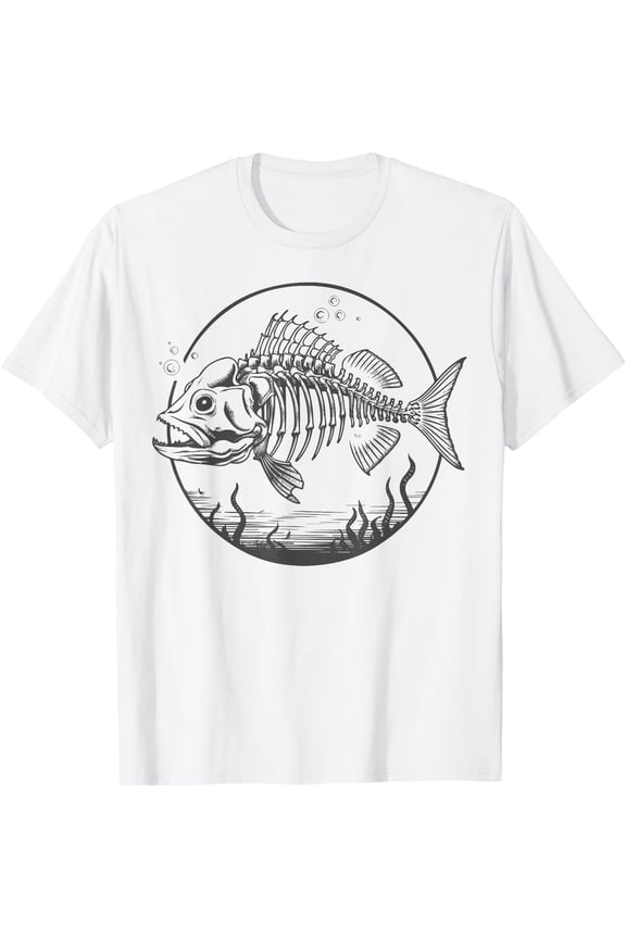 Skeleton Fish Bone Collectors T-Shirt, Unisex T-Shirt