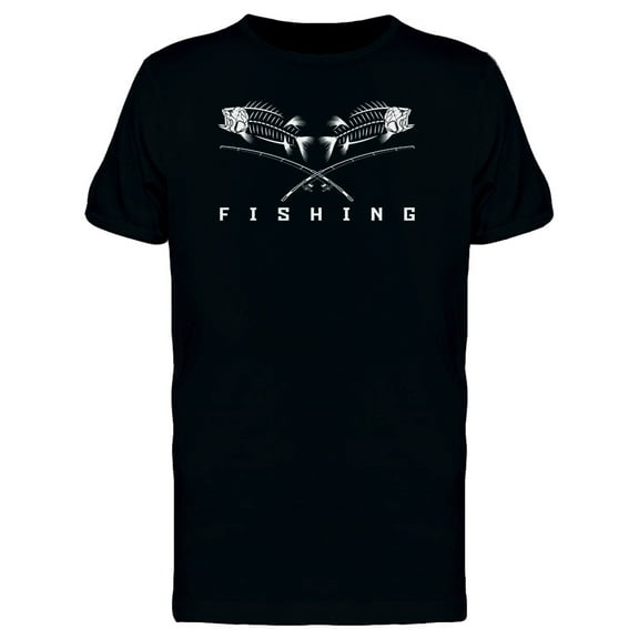 Skeleton Fishing T-Shirt Men -Image by Shutterstock, Male 3X-Large