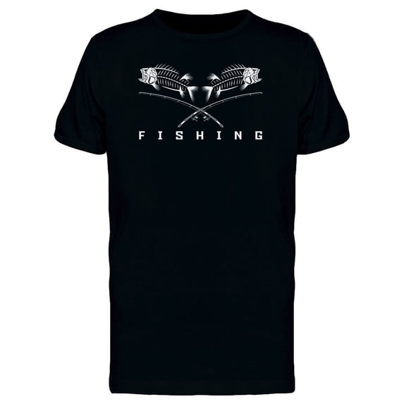 Skeleton Fishing T-Shirt Men -Image by Shutterstock, Male 3X-Large