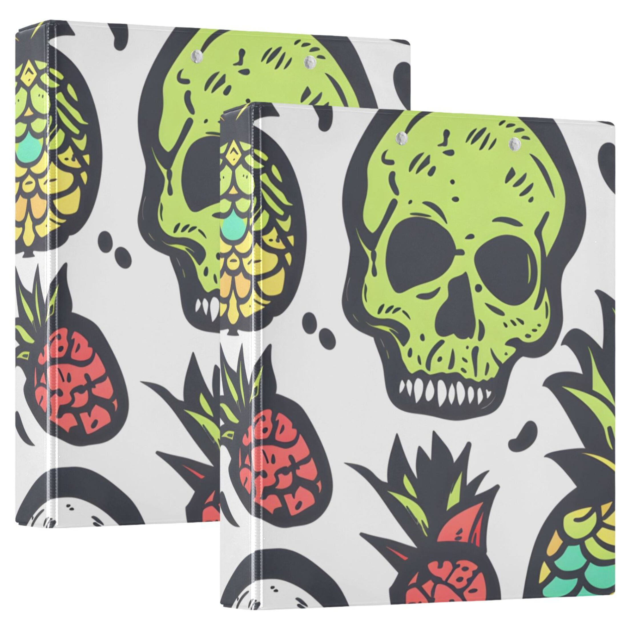 Skeleton Fruit 3 Ring Binders 1.5 inch Hardcover File Folders with ...