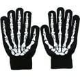thumbnail image 1 of Skeleton Gloves Glow in the Dark Halloween Costume Full Finger Gloves, 1 of 8