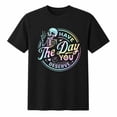 thumbnail image 1 of Skeleton Graphic T-Shirt, Have The Day You Deserve Unisex Short Sleeve Tee, 1 of 9