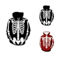 thumbnail image 1 of Skeleton Halloween Hoodies for Men 2025 3D Skeleton Graphic Hooded Sweatshirt with Pockets Halloween Pullover Tops, 1 of 4