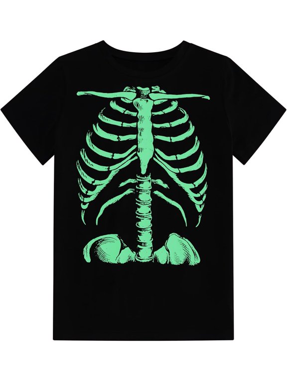 Skeleton Halloween Kids T-Shirt, 180gsm, 100% Cotton