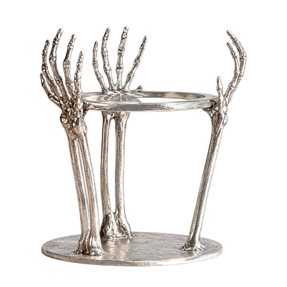 Skeleton Hand Beverage Holder, Halloween Party Drink Dispenser, Scary Skeleton Hand Drink Rack for Table Centerpiece Gothic Home Decor