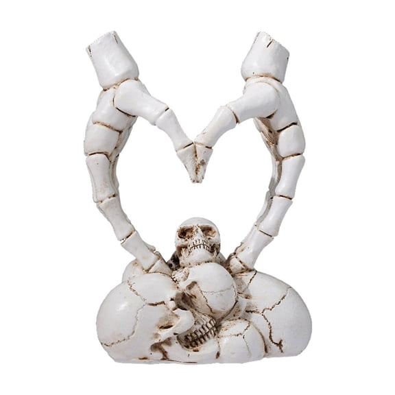 Skeleton Hand Bones Heart Ornament Halloween Decorations Heart Shaped Decorations