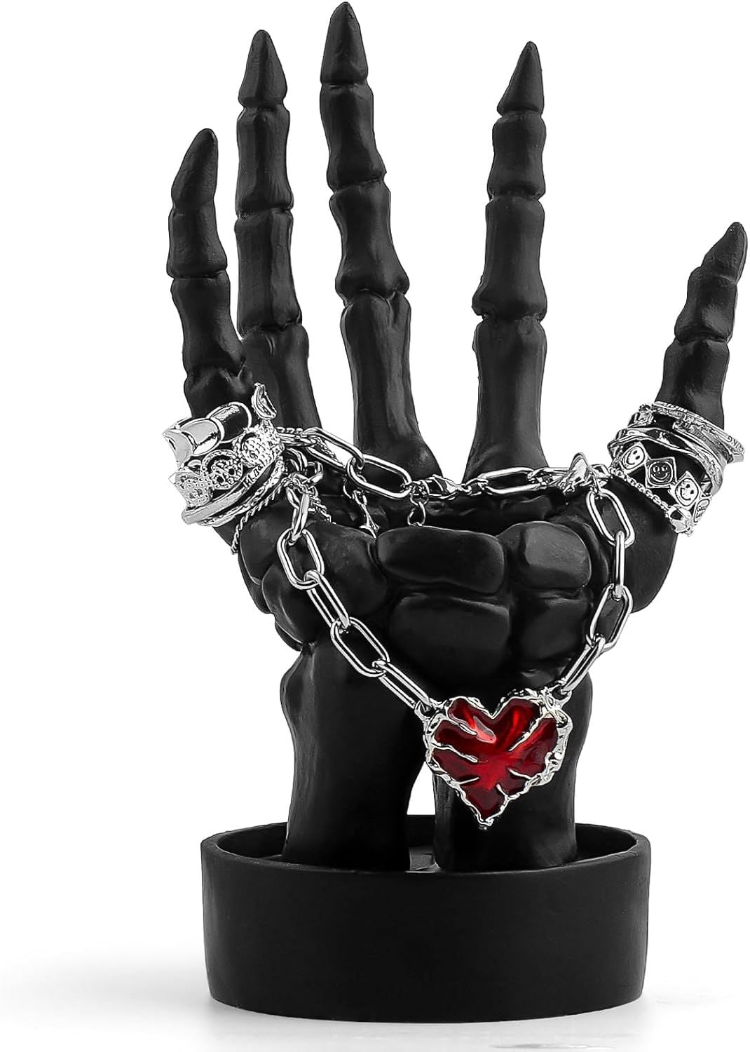 Skeleton Hand Centerpiece with Candle Groove for Gothic Halloween Decor