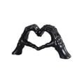 thumbnail image 1 of Skeleton Hand Decor Black Heart Gesture 5 X 2.5 Inch Gothic Statue for Halloween Spooky Valentines Home and Party Decor, 1 of 6