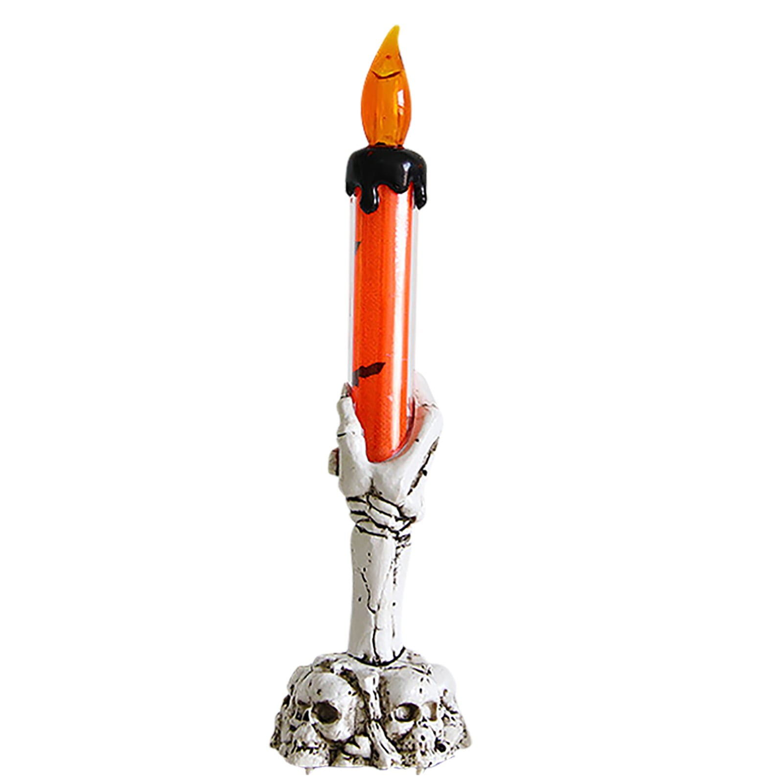 Skeleton Hand Flameless Candle Lamp Halloween Candle Holder Light Halloween LED Candle Light For