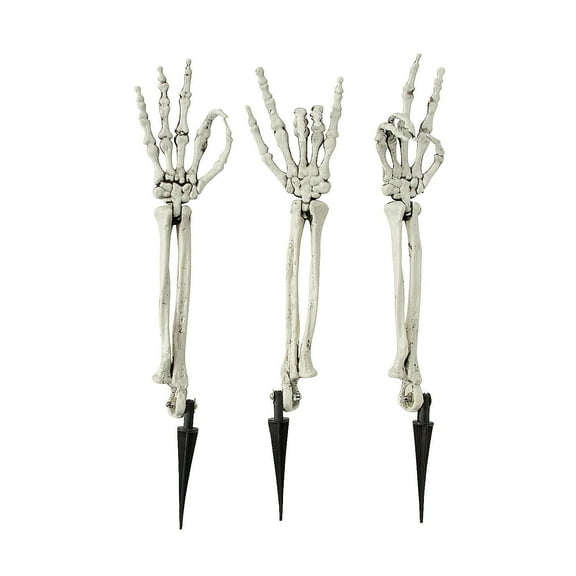 Skeleton Hand Groundbreaker Halloween Decorations, Home Decor, Halloween, 3 Pieces