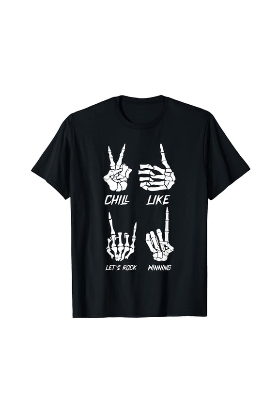 Skeleton Hand Lazy DIY Halloween Costume Funny Hand Sign T-Shirt
