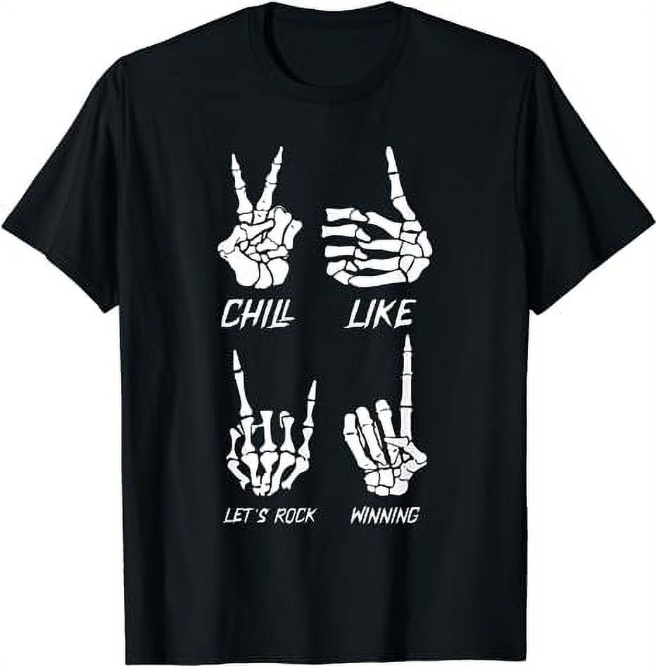 Skeleton Hand Lazy DIY Halloween Costume Funny Hand Sign T-Shirt ...