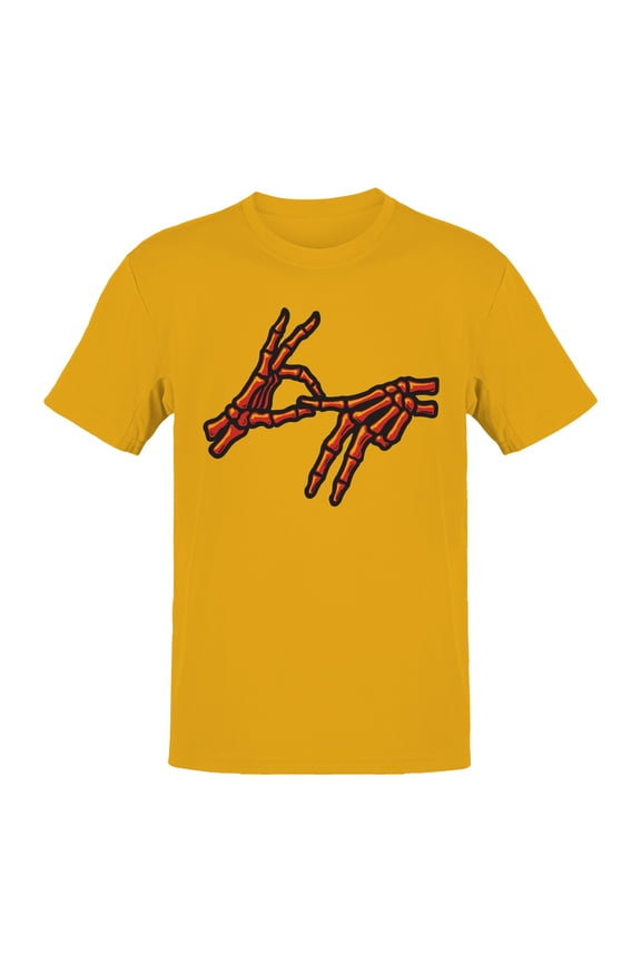 Skeleton Hand "OK" Gesture Men's T-shirt