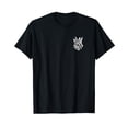 thumbnail image 1 of Skeleton Hands Clutched Hands Hold Sign Bone T-Shirt, 1 of 5