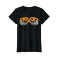 thumbnail image 1 of Skeleton Hands Pumpkins Funny Halloween Costume For Men T-Shirt, 1 of 5