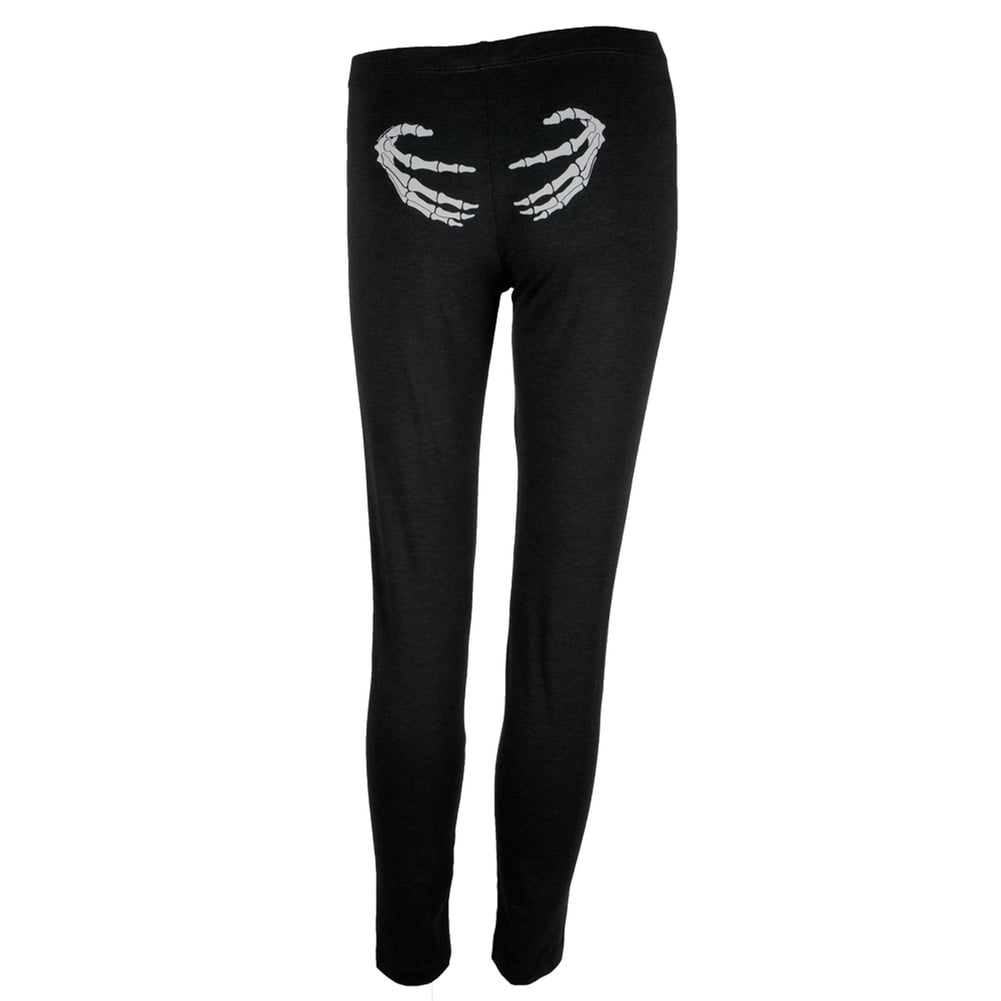 Multitrust Women Halloween Leggings Black Spider Web Print Sports Trousers