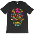thumbnail image 1 of Skeleton Head Autism Awareness Coffee Sugar Skeleton Head Girl Autism Dad Mom Themed H17583 T-Shirt, for Men and Women, Up to Size 5XL, 1 of 2