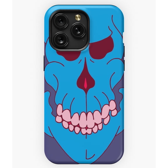 Skeleton Head Goop Blue Original Slime Design A11517 Phone Case for iPhone 11 to 17 Pro Max