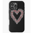 thumbnail image 1 of Skeleton Head Heart Red and White Design Phone Case for iPhone 16 15 14 13 12 11 Pro Max, 1 of 2
