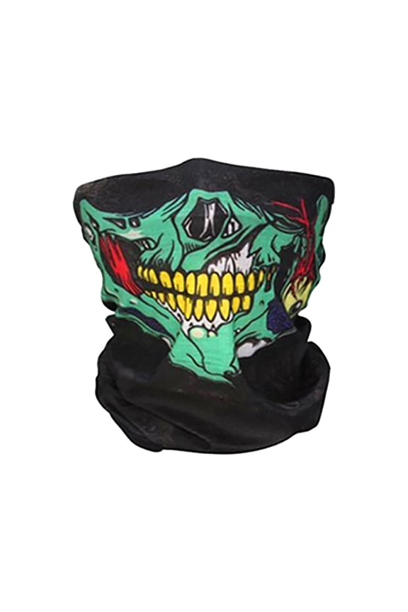 Skeleton Head Mask Breathable Cycling Face Mask For Motorcycle Biking(Camouflage-One Size)