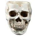 Skeleton Head Style Ashtray Resin Head Model Outdoor Decking over Dirt