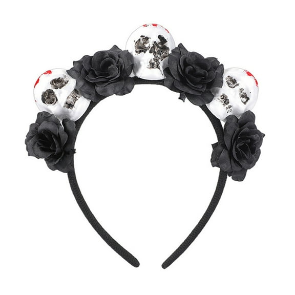 Skeleton Headpiece For Themed Parties, Adjustable Elastic Hairband Horror Festival Accessory With Sturdy Design