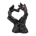 thumbnail image 1 of Skeleton Heart Hand Statue Halloween Heart Hand Figurine Resin Heart Hand Sculpture Hand Love Gesture Statues for Wedding Halloween Desk Bookshelf Decor, 1 of 9