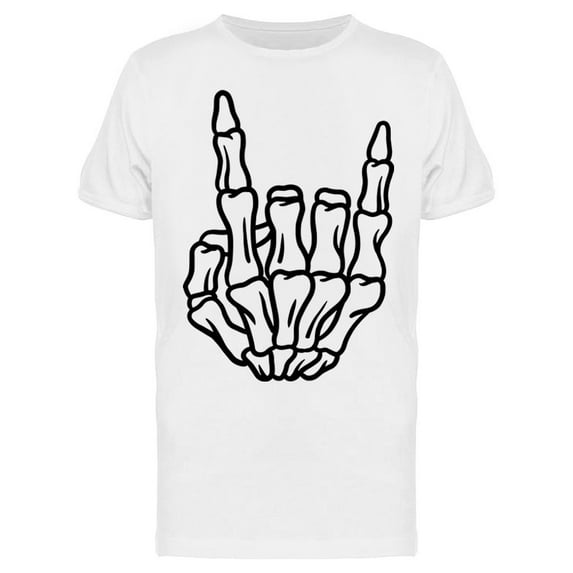 Skeleton Horn Hand T-Shirt Men -Image by Shutterstock, Male 3X-Large