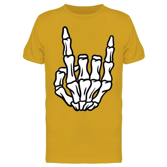 Skeleton Horn Hand T-Shirt Men -Image by Shutterstock, Male Medium