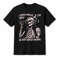 thumbnail image 1 of Skeleton Humor Graphic T-Shirt, Unisex Classic Fit Cotton Tee, 1 of 9