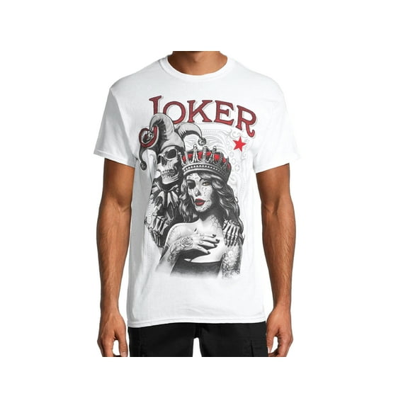 Skeleton Joker & Queen Men's T-Shirt (Small)