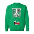 thumbnail image 1 of Skeleton Junk Food Burger Fries Softdrinks Snack Funny DT Novelty Crewneck Sweatshirt, 1 of 2