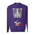 thumbnail image 1 of Skeleton Junk Food Burger Fries Softdrinks Snack Funny DT Novelty Crewneck Sweatshirt, 1 of 2