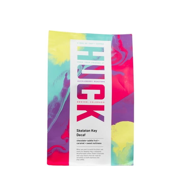 Skeleton Key Decaf - Roasted by Huckleberry Roasters - Freshly Ground Coffee - 12oz Bag