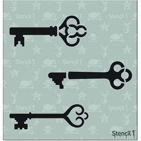 Skeleton Keys 3 Pack Stencil Set Art Craft