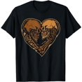 thumbnail image 1 of Skeleton Kissing Black History Month Cool BLM Melanin Skull T-Shirt, 1 of 5
