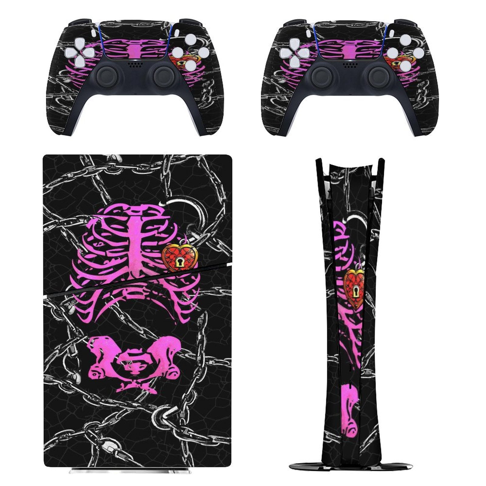Skeleton, Lock, Chain PS5/PS5 Slim Digital Disc Skin Sticker For ...
