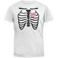thumbnail image 1 of Skeleton Love Candy Heart White Adult T-Shirt - X-Large, 1 of 1