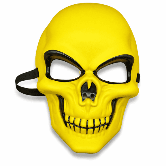 Yellow Skeleton Mask Skull Villain Cosplay Costume Mask for Halloween, Pirate Cosplay & Costume Parties