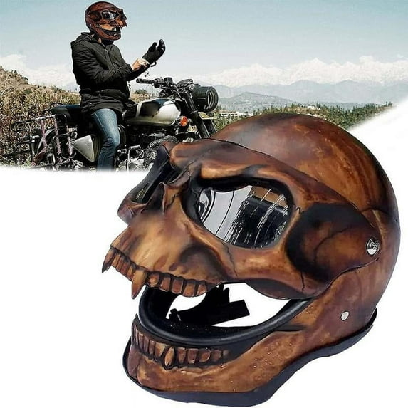 Skeleton Motorcycle Helmet Cover, Horror Cool Skull Mask, Skull Helmet Mask Decoration