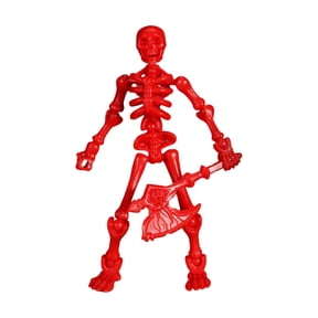 Skeleton Movable Model, Fully Poseable Action Figure with Weapons, 3D Assembly Kit for Display, 8 Styles