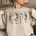 thumbnail image 1 of Skeleton Nurse Christmas Sweatshirt, Nurse Life Holiday Crewneck, Santa’s Favorite Nurse Shirt, Xmas Nurse Gift, 1 of 5