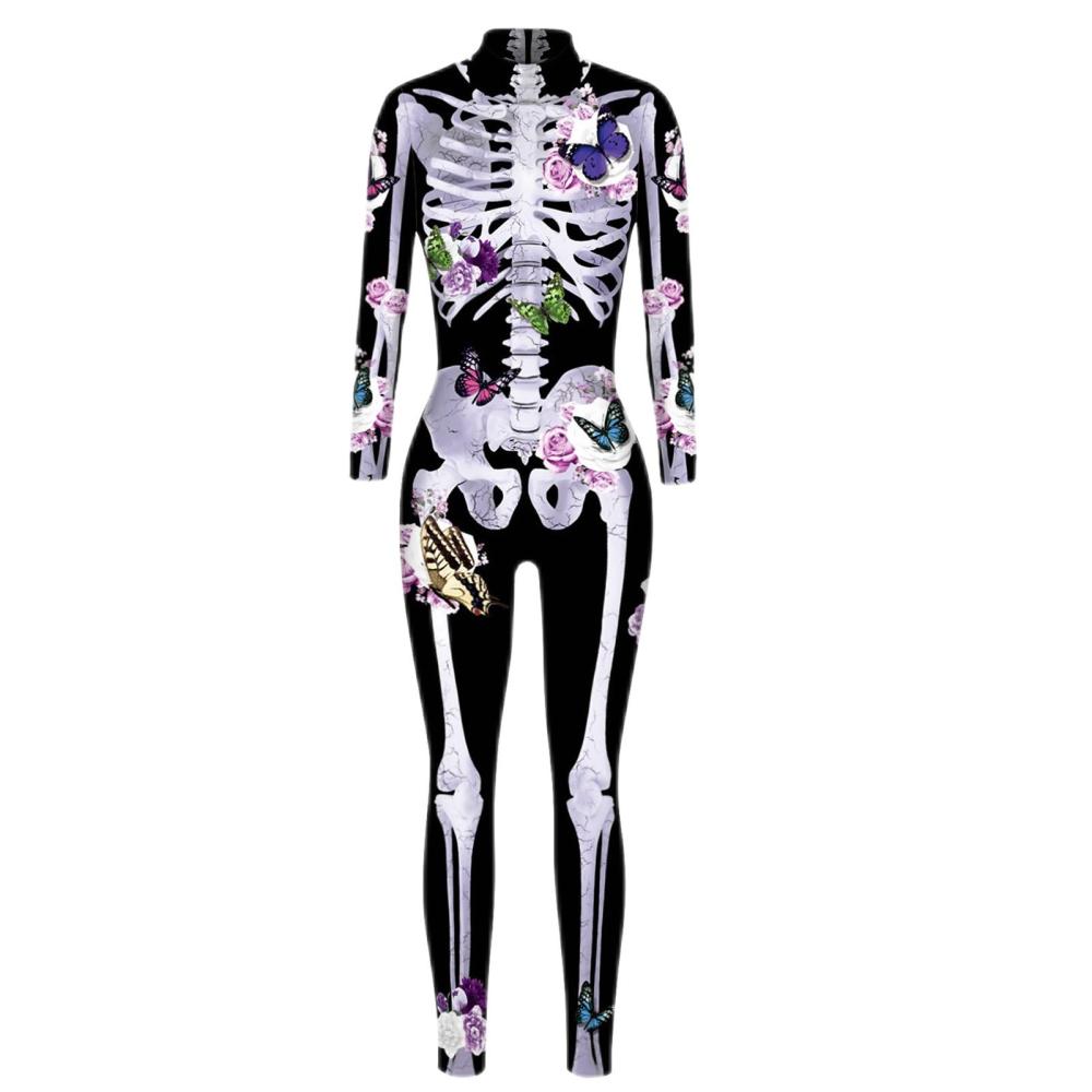 Skeleton Onesie Adult Women Skeleton Jumpsuits For Women Lady