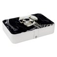 thumbnail image 1 of Skeleton PU Leather Display Case with Removable Compartment and Portable Design - Bracelet Holder, Necklace Organizer, Jewelry Display, 1 of 6