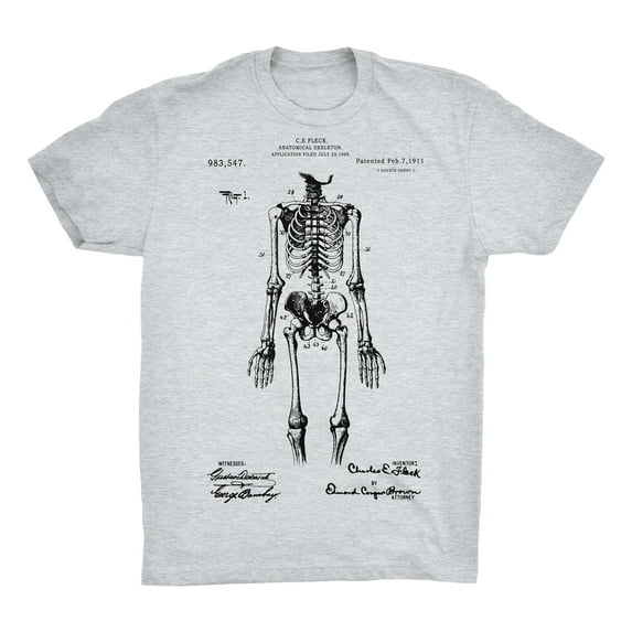 Skeleton Patent 100% Cotton Premium T-Shirt
